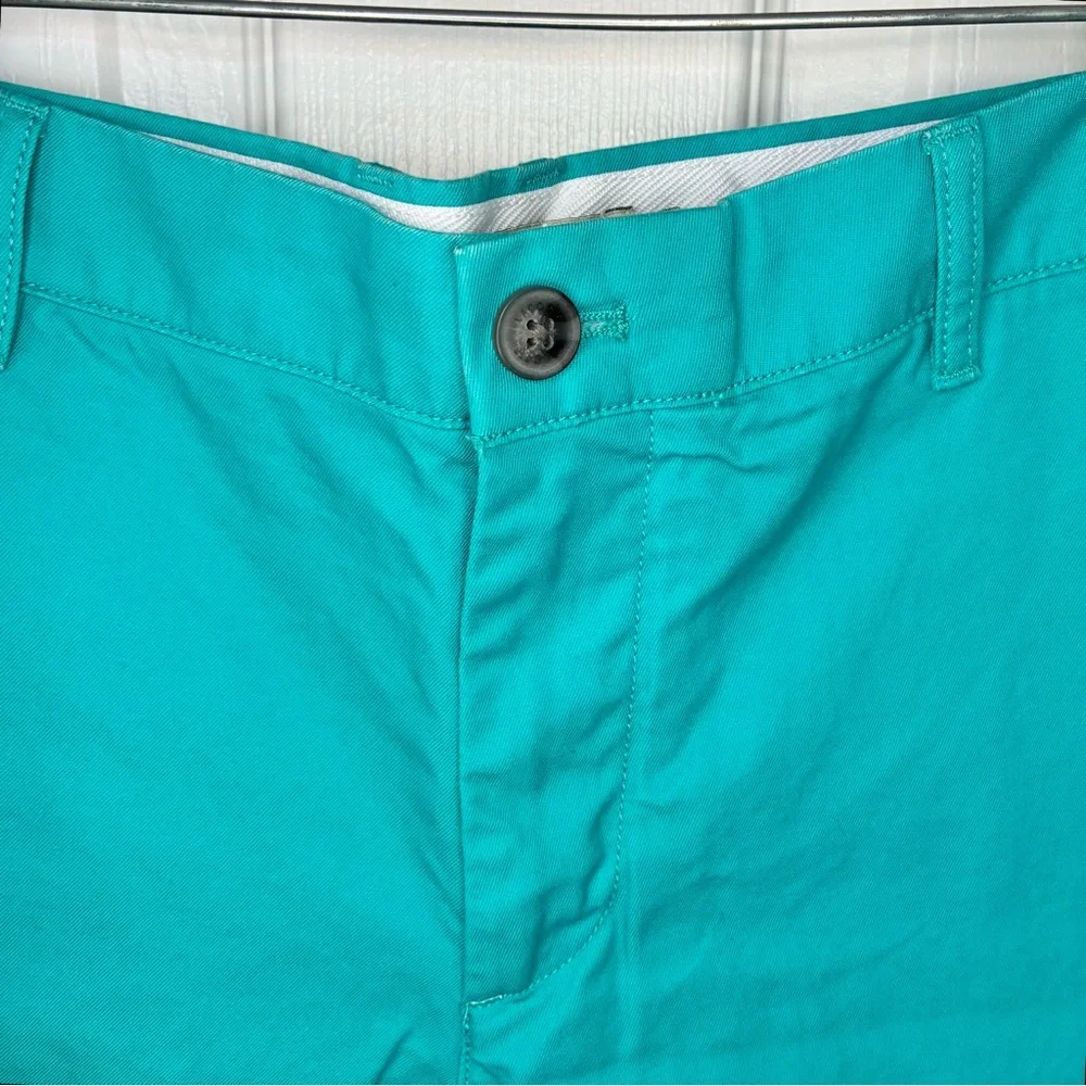 Lacoste Men’s Slim Fit Golf Shorts Turquoise Size 34 Flat Front